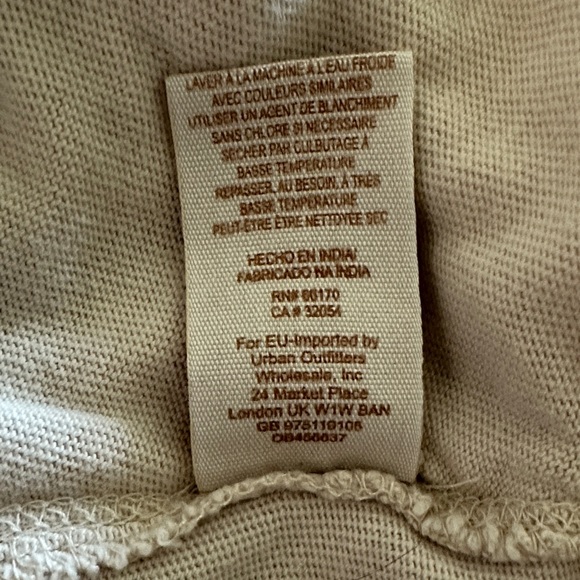 Free People Embroidered Beige Sleeveless Top Size XS - Picture 8 of 9